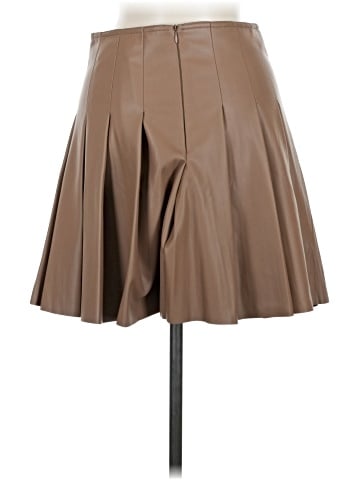 Topshop Faux Leather Skirt (view 2)