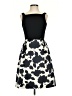 Talbots 100% Polyester Graphic Black Cocktail Dress Size 2 (petite) - photo 1