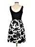 Talbots 100% Polyester Graphic Black Cocktail Dress Size 2 (petite) - photo 2