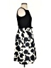 Talbots 100% Polyester Graphic Black Cocktail Dress Size 2 (petite) - photo 4
