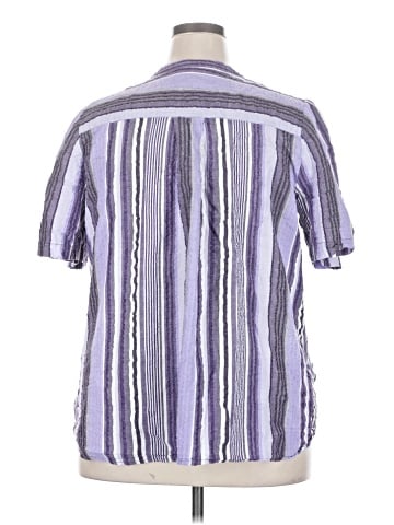 Roaman's Short Sleeve Button-Down Shirt (view 2)