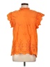 THML 100% Cotton Orange Short Sleeve Blouse Size XL - photo 1