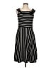 Mossimo Stripes Black Casual Dress Size L - photo 1