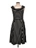 Mossimo Stripes Black Casual Dress Size L - photo 2