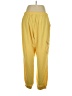 Sunday Color Block Yellow Casual Pants Size XL - photo 2