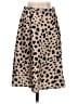 Aqua Animal Print Tan Casual Skirt Size S - photo 1