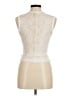 Three Dots 100% Nylon Ivory Sleeveless Blouse Size M - photo 2