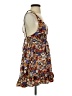 Unbranded Floral Brown Casual Dress Size P (estimated, petite) - photo 4