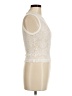 Three Dots 100% Nylon Ivory Sleeveless Blouse Size M - photo 4