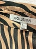 Assorted Brands 100% Polyester Animal Print Brown Long Sleeve Blouse Size L - photo 7