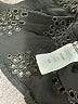 Juniper Blu Stars Black 3/4 Sleeve Button-Down Shirt Size M - photo 8