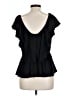 Express Black Short Sleeve Blouse Size L - photo 2