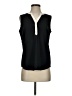 Talbots 100% Polyester Black Sleeveless Blouse Size 2 - photo 1