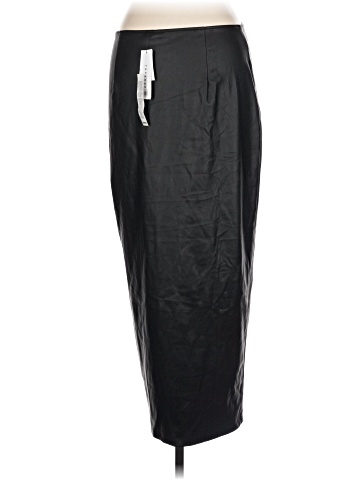 Topshop Faux Leather Skirt (view 2)