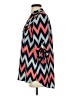 rue21 100% Polyester Chevron-herringbone Blue 3/4 Sleeve Blouse Size S - photo 5