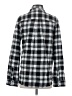 Express Plaid Black Long Sleeve Button-Down Shirt Size S - photo 2