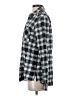 Express Plaid Black Long Sleeve Button-Down Shirt Size S - photo 5