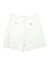 Basic Editions 100% Cotton Solid Ivory Cargo Shorts Size 16 - photo 2
