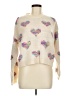 Shein 100% Acrylic Hearts Ivory Pullover Sweater Size 6 - photo 1