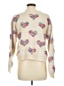 Shein 100% Acrylic Hearts Ivory Pullover Sweater Size 6 - photo 2