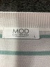 Mod On Trend Stripes Ivory Pullover Sweater Size L - photo 7