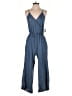 Sienna Sky 100% Tencel Solid Blue Jumpsuit Size S - photo 1