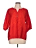 Unbranded Red 3/4 Sleeve Blouse Size L - photo 1