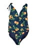 Old Navy Print Blue One Piece Swimsuit Size L - photo 1