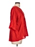 Unbranded Red 3/4 Sleeve Blouse Size L - photo 4