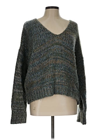 Madewell Marled V-Neck Sweater (view 1)