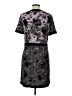 BCBGMAXAZRIA Paisley Floral Purple Black Casual Dress Size L - photo 2