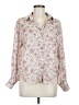 Easy Clothes Floral Ivory Long Sleeve Button-Down Shirt Size M - photo 1