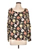 I.N. Studio 100% Rayon Black Long Sleeve Blouse Size L - photo 1