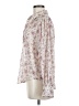 Easy Clothes Floral Ivory Long Sleeve Button-Down Shirt Size M - photo 5