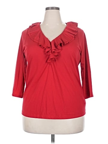 Chaps 3/4 Sleeve Top (view 1)