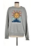 Shein 100% Polyester Graphic Silver Gray Sweatshirt Size 6 - photo 1