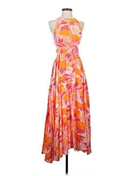 orange pleated maxi dress Petal & Pup Women's Naira Pleated Maxi Dress main image 1