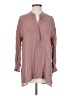 Babaton 100% Cupro Pink Long Sleeve Blouse Size XS - photo 1