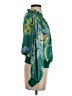 Current Air 100% Polyester Green Long Sleeve Blouse Size S - photo 4