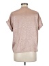Shein Metallic Pink Short Sleeve Blouse Size 6 - photo 2