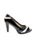 AK Anne Klein Color Block Blue Heels Size 7 1/2 - photo 1