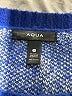 Aqua Animal Print Blue Pullover Sweater Size M - photo 4
