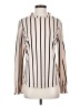 Adrianna Papell Stripes Ivory Long Sleeve Blouse Size S - photo 1