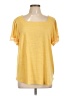 retrology Yellow Short Sleeve Top Size L - photo 1