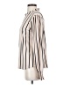 Adrianna Papell Stripes Ivory Long Sleeve Blouse Size S - photo 5