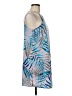 Pink Lily 100% Polyester Tropical Gray Casual Dress Size M - photo 4
