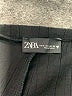 Zara Solid Black Shorts Size S - photo 3
