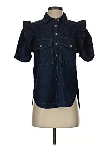 Pilcro Short Sleeve Blouse (view 1)