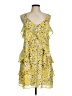 MICHAEL Michael Kors 100% Polyester Yellow Casual Dress Size M - photo 1