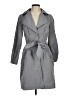 Banana Republic 100% Polyester Gray Trenchcoat Size M - photo 1